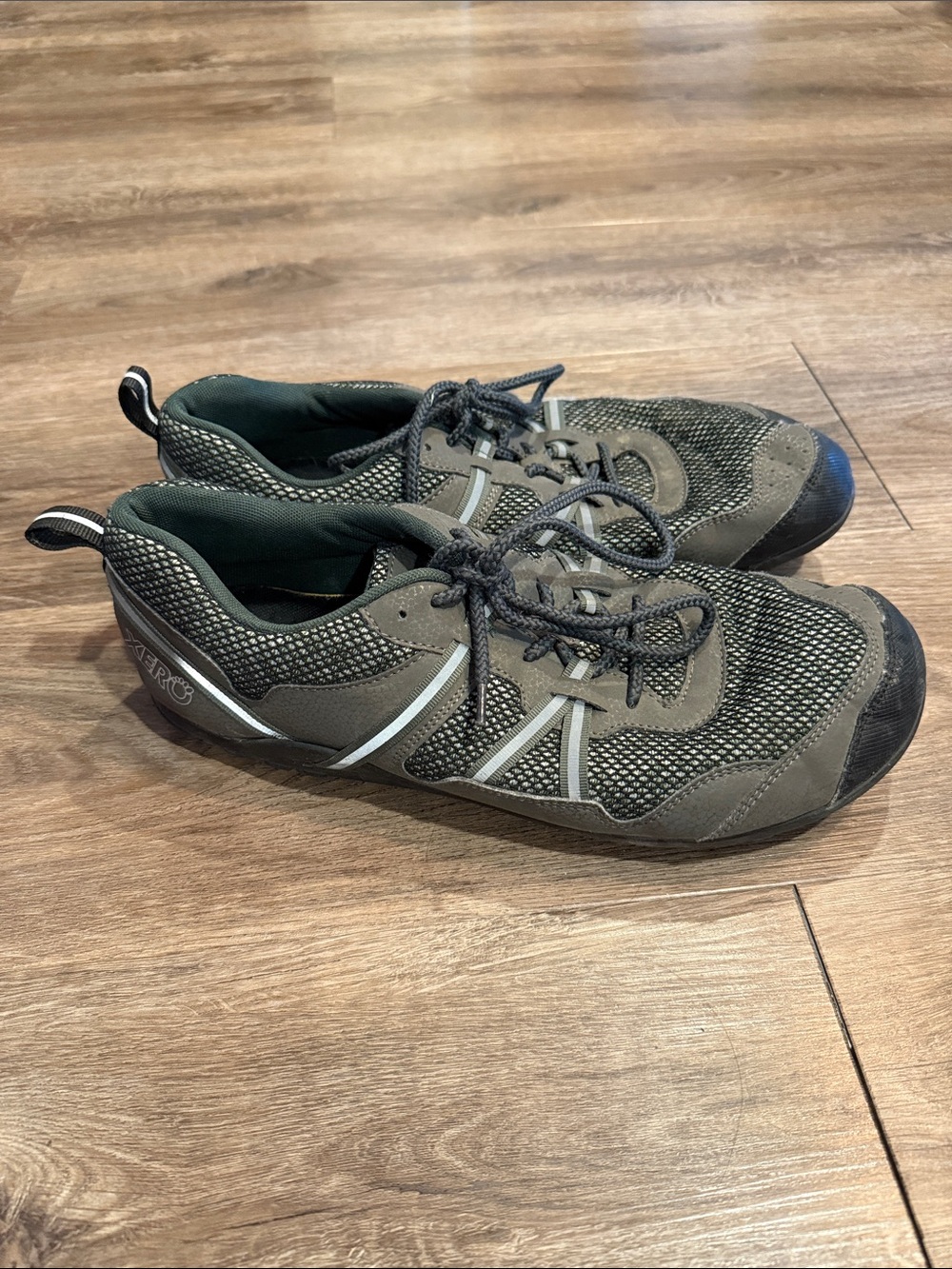 Xero Shoes Terraflex II Mens 14 Barefoot Trail Running Shoes Forest Green Grey